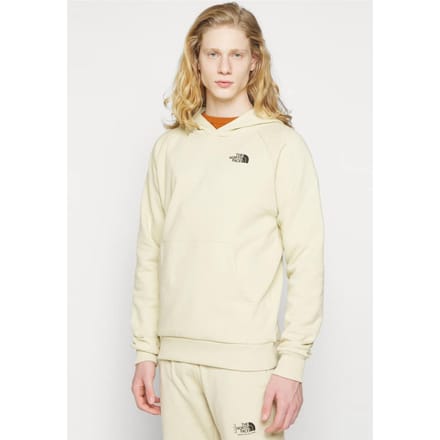 The North Face Heren Reglan Red Box Hoodie in Bleached Gravel