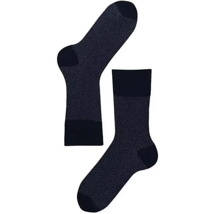 Lenz Longlife Think About Sokken Zwart/Blauw Gestipt Man 2Pack 42-44