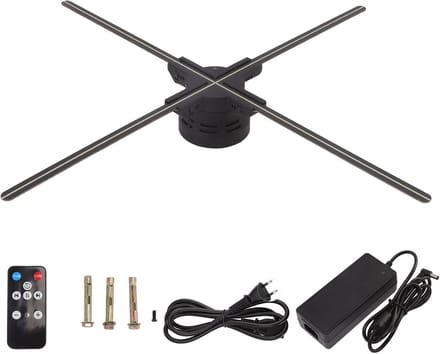 Holografische Fan Display - 3D Projector - Reclame Machine - Wifi Connectiviteit - 60cm Scherm - Zwart