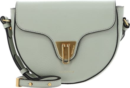 COCCINELLE Leren Schoudertas Avondtas Beat Soft Crossover Bag Celadon Green Mintgroen