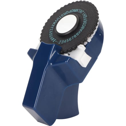 Embossing Label Maker Inktloos Eenvoudige bediening Ergonomisch ontwerp Draagbare labelmaker met donkerblauwe kleur