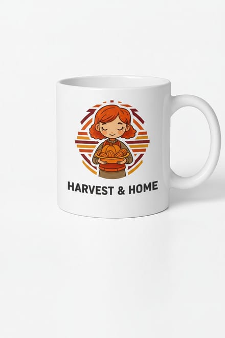 Herfst Oogst & Thuis Mok | Koffiemok Cadeau met Herfst Design