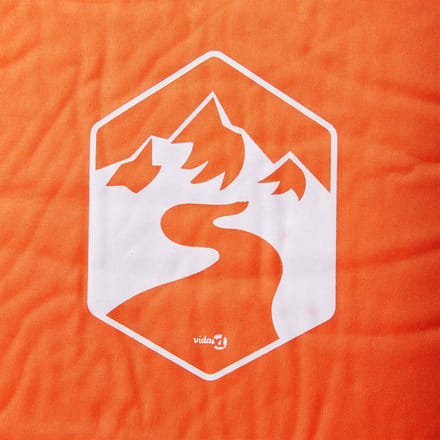 vidaXL - Kampeermatras - met - kussen - zelfopblazend - 1-persoons - oranje
