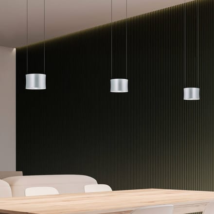 BANKAMP Impulse LED hanglamp 3-lamp nikkel
