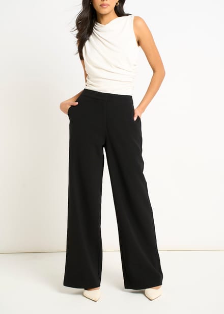 Zwarte Broek Met Wijde Pijpen