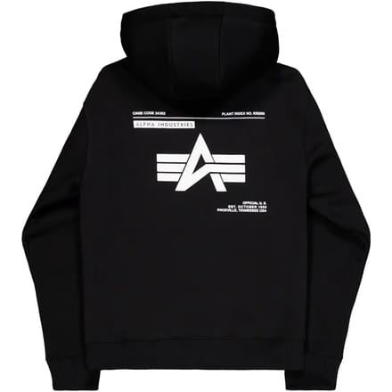 Hoodie Alpha Industries Label Back Print