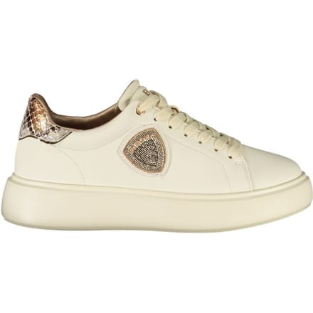 Blauer Beige Polyurethaan Dames Sneaker