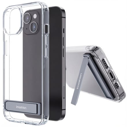 imoshion Hoesje - Geschikt voor Apple iPhone 14 - Stand Backcover - Transparant