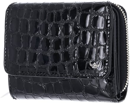 Golden Head Leren portemonnee Cayenne RFID Protect RV-Börse 3316 Schwarz zwart