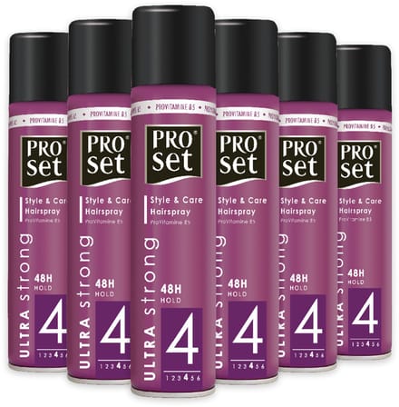Proset Haarlak Ultra Strong - 6 x 300 ml - Voordeelverpakking