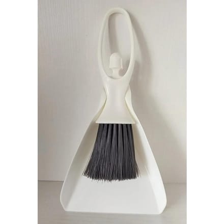 Ensemble de petits balais et pelles à poussière, Mini balai, brosse de nettoyage de bureau, Gadget d'essuyage du clavier, petit balayage de la poussière blanc