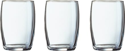 Arcoroc Drinkglazen - klein formaat - 6x stuks - transparant - glas - 160 ml - waterglas/sapglas
