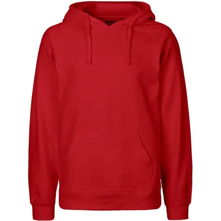 Neutral - Hoodie - Rood - 100% Biologisch Katoen - S