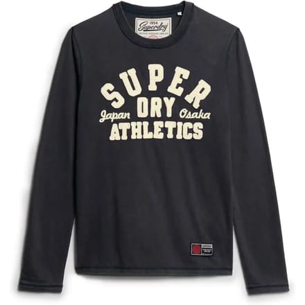 Superdry Vintage Athletic Longsleeve Top Blauw Grootte: S