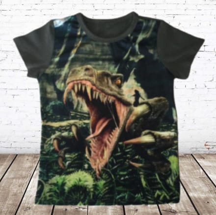 Dino shirt - Groen - 98/104