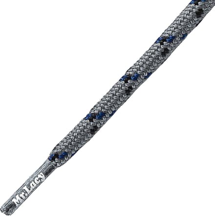 Mr.Lacy schoenveters-Rond-Hikies licht/grey-navy 120 cm lang 4 mm breed