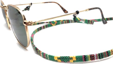 Fashtival | Brillenkoord Snake | Zonnebrilkoord Groen | Zonnebril touwtje