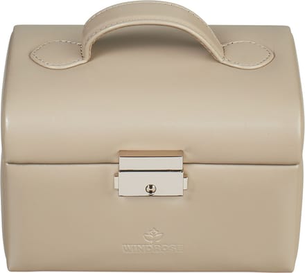 Windrose Sieradendoos / Juwelendoos - Leer - Merino Moda - Beige