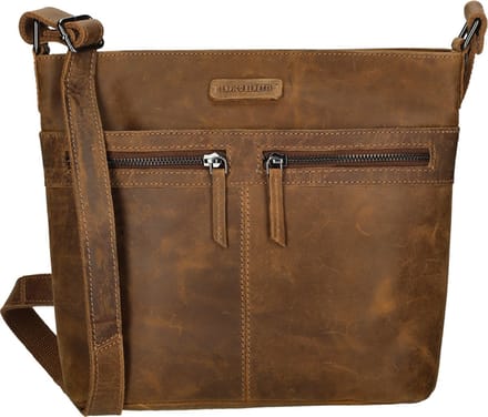 Enrico Benetti Medium Schoudertas Dames - Leer - Hunter - Licht Bruin