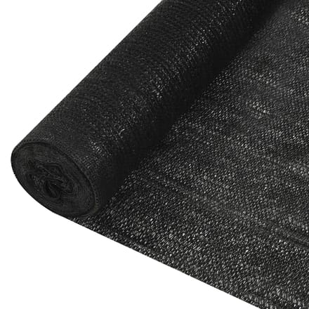 vidaXL - Privacynet - 150 - g/m² - 2x25 - m - HDPE - zwart
