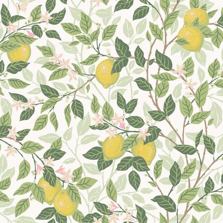 Boråstapeter Vliesbehang 5702 - Orangeri - Botanisch Wit - 53cm x 10.05m