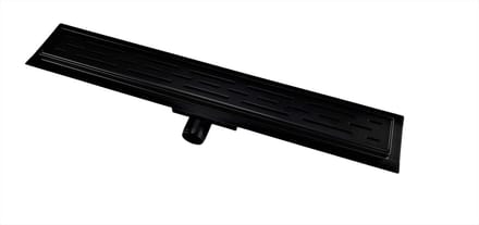 CityLine NERO RVS zijuitloop douchegoot 70 cm - Mat Zwart