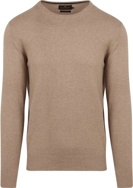 Steppin' Out Trui Cotton Cashmere Sand - Maat S - Heren - Pullovers