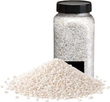 Home & Styling decoratie stenen/granulaat - 650ml - wit - hobby steentjes