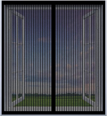 Magnetisch Hor voor Deuren en Ramen | 100x175 cm | Automatisch Sluitend Muggenhor