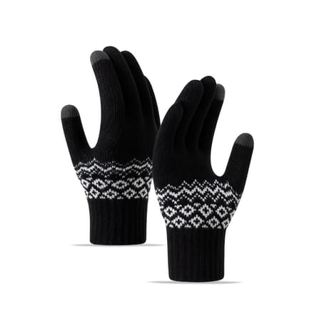 Touchscreen Winter Handschoenen Unisex One Size Zwart