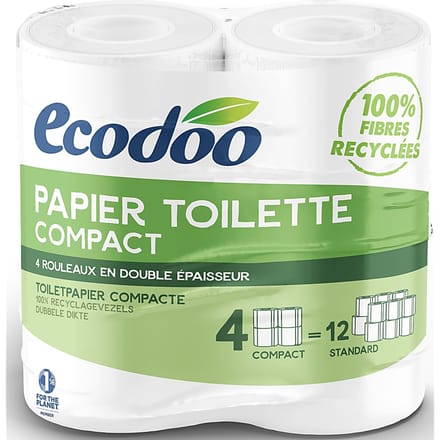 Ecodoo Compact Toiletpapier 4 rollen