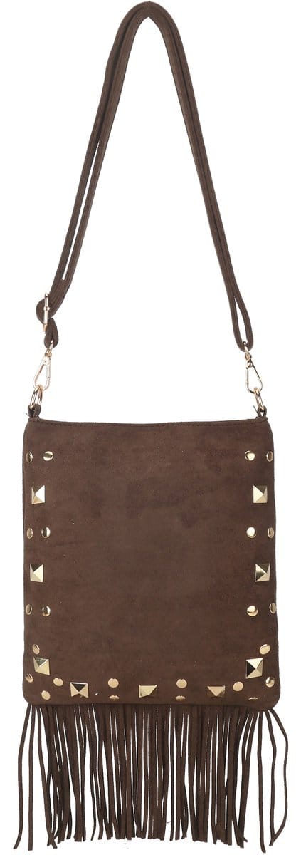 Giuliano kunstlederen suede schoudetas Iriane - Dames - Koffie