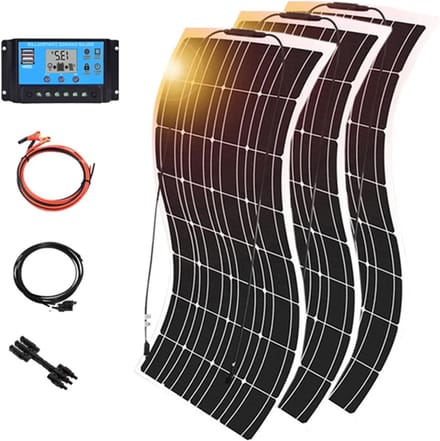 Zonnepaneel Set - Flexibele panelen - Energie opwekken - Hoge efficiëntie - 800 Watt - Zwart