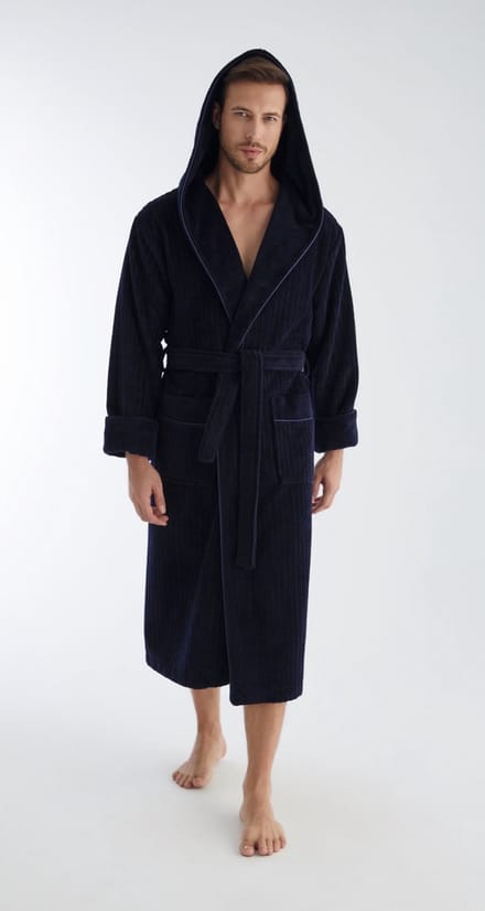 Heren Badjas Alek/ Donker blauw / maat M