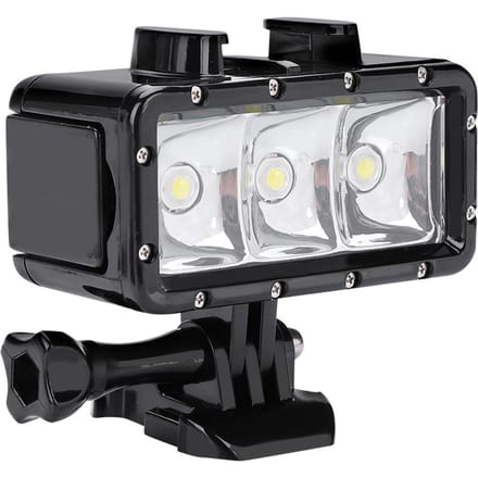 30m 98.4ft Mini Lampe Vidéo LED de Plongée Sous-Marine Étanche pour Hero pour SJCam gray
