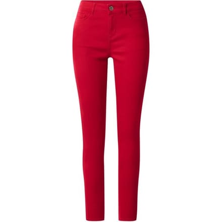 ESMARA Dames jeans - Skinny fit (Rood, 40)
