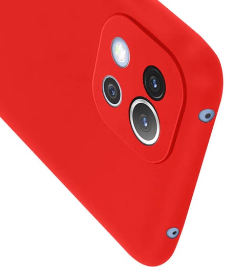 Jaym, Hoesje geschikt voor Xiaomi Mi 11 Lite 4G / 5G - Soft Feeling, Rood