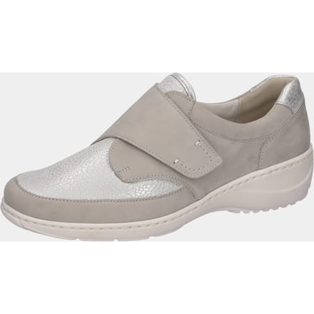 Slipper aus Leder und Textil - beige - Gr. 41,5 van Goldner Fashion