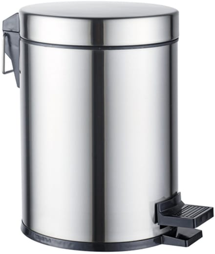 FugaFlow Efficiente Acces pedaalemmer - 5 liter - rond - geborsteld RVS -
