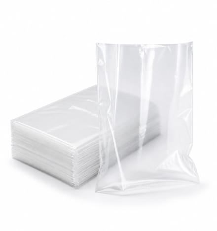 Inpakr Transparante LDPE Zakken met Zijvouw - 1000 Stuks - 14 x 5 x 50 cm - 20 Micron