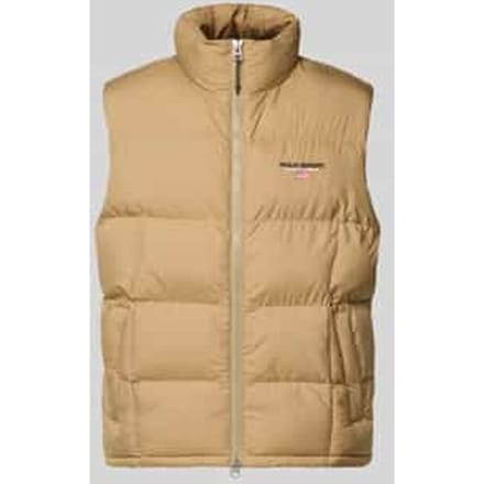 Regular fit bodywarmer met labelstitching