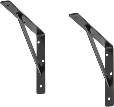 siwitec plankdrager 400 x 250 x 30 mm, zwart, set van 2, draagvermogen 150 kg, plankdrager, webconsole