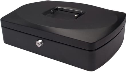Q-CONNECT geldkoffer | 325 x 235 x 85 mm | zwart