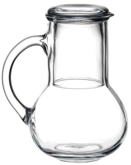 Paşabahçe waterkaraf / sapkan / waterkan (schenkkan) met drinkglas - 1 liter (set van 2)