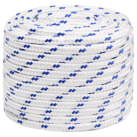 vidaXL - Boot - touw - 18 - mm - 100 - m - polypropyleen - wit