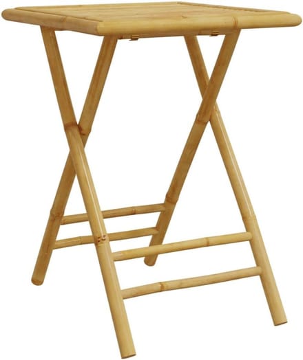 Opvouwbare Bamboe Bistrotafel 55x55x75 cm voor Buiten en Balkon