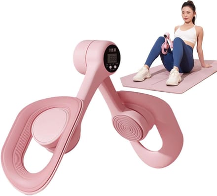 Dijtrainer - Heup trainer - Thuis trainen - Automatische teller - 360 graden rotatie - Grijs