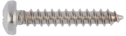 Wurth - Zelftappende panhead schroef vorm C met PH aandrijving DIN 7981, RVS A2, vorm C, met punt - x 100 st - Interne aandrijving H2