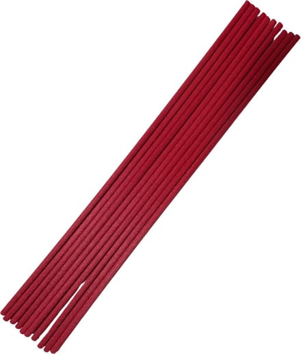 Luxe Losse Aromatherapie Geurstokjes - 25 Stuks - Rode Vezel - 26cm x 4mm - Geurverspreiders - Navulling Geurstokjes Rood - Diffuser