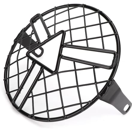 Motorfiets Koplamp Beschermrooster Koplamp Grill Cover Beschermer Past voor CG125 GN125 black